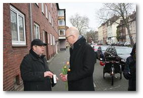 Stolpersteine Gelsenkirchen - Familie Siegfried, Berta, Leonie und Renate Homberg